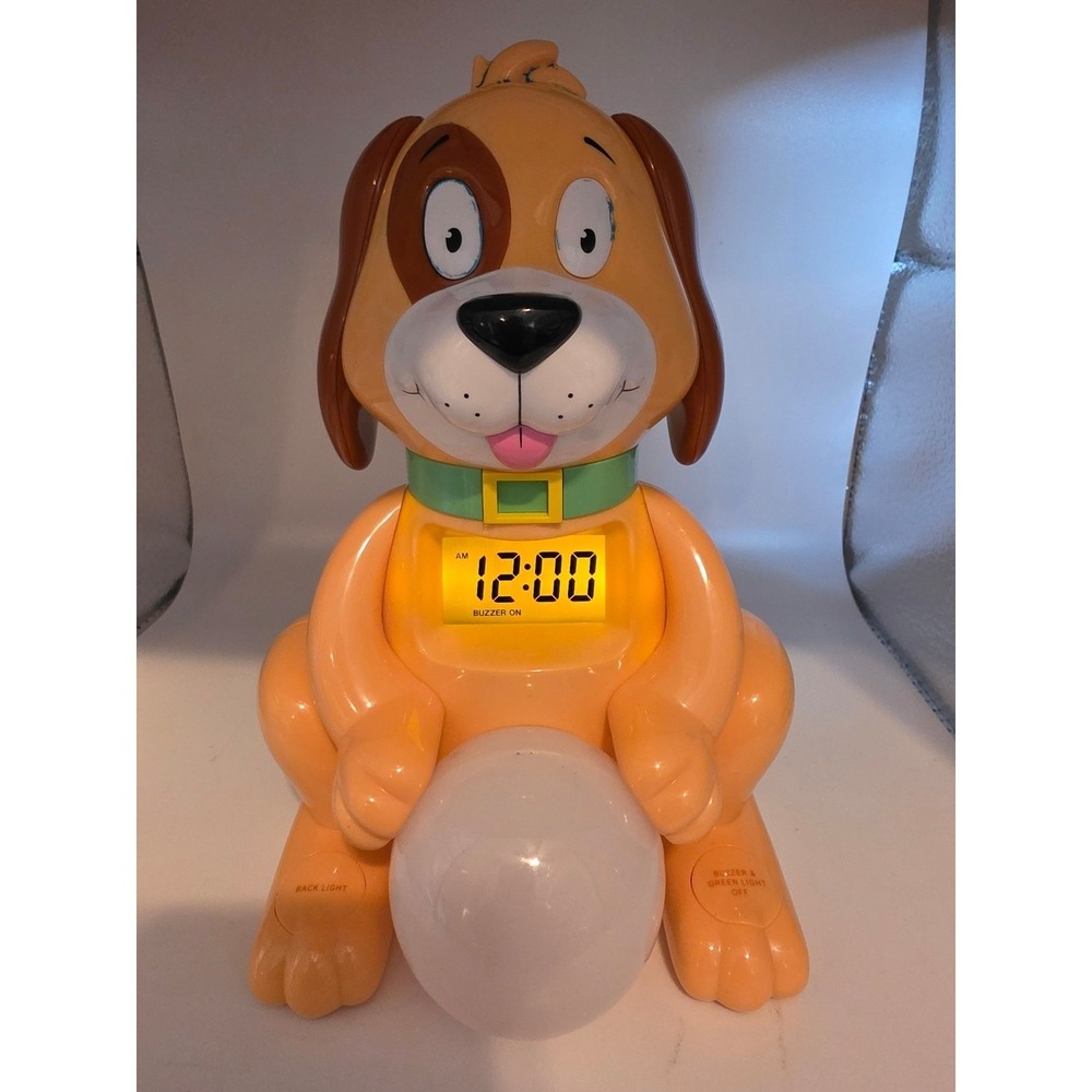 Big Red Rooster Dog Light Kids Sleep Training Alarm Clock